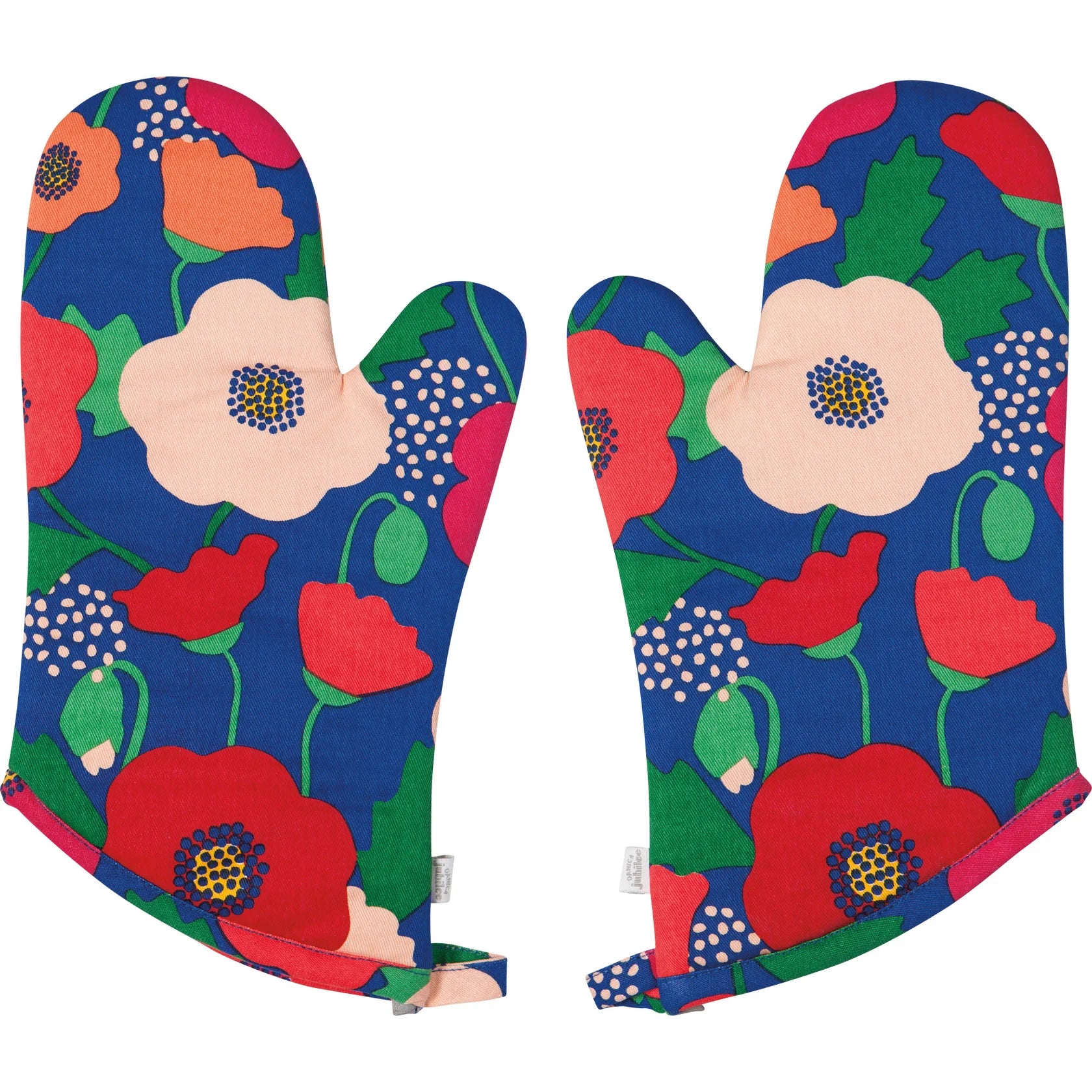 Danica Oven Mitts in Poppy