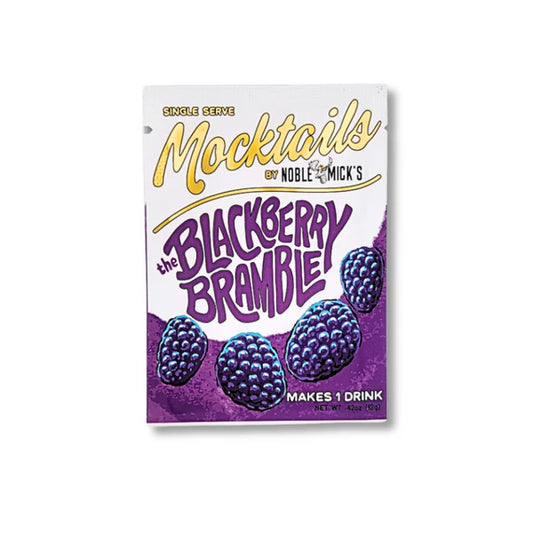 Single serve mocktail for Blackberry Bramble