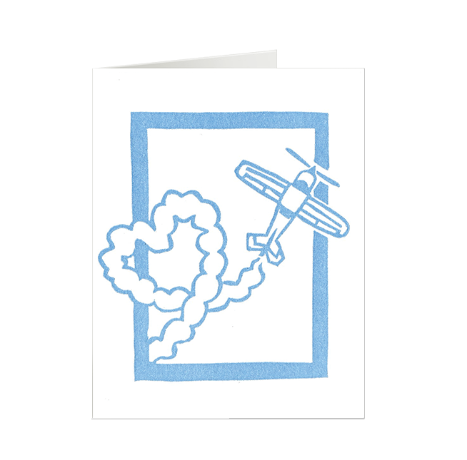 Sky Writer Love Card