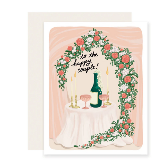 Happy Couple Champagne Card