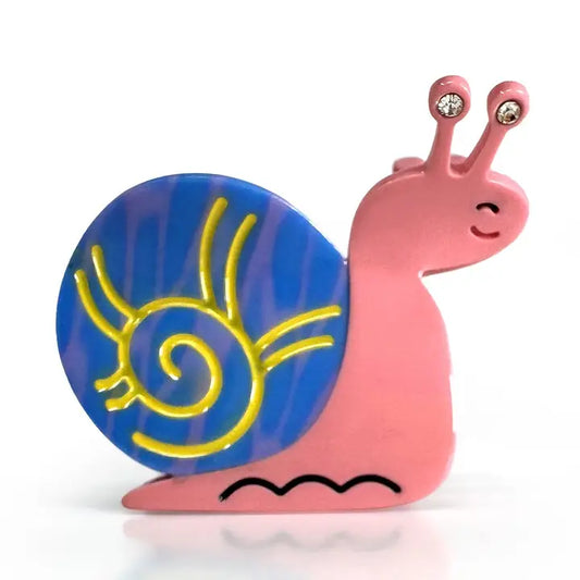 Cute Pink Snail Hair Claw Clip