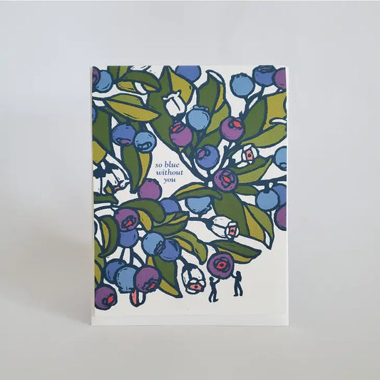 So Blue Without You Friendship Card 