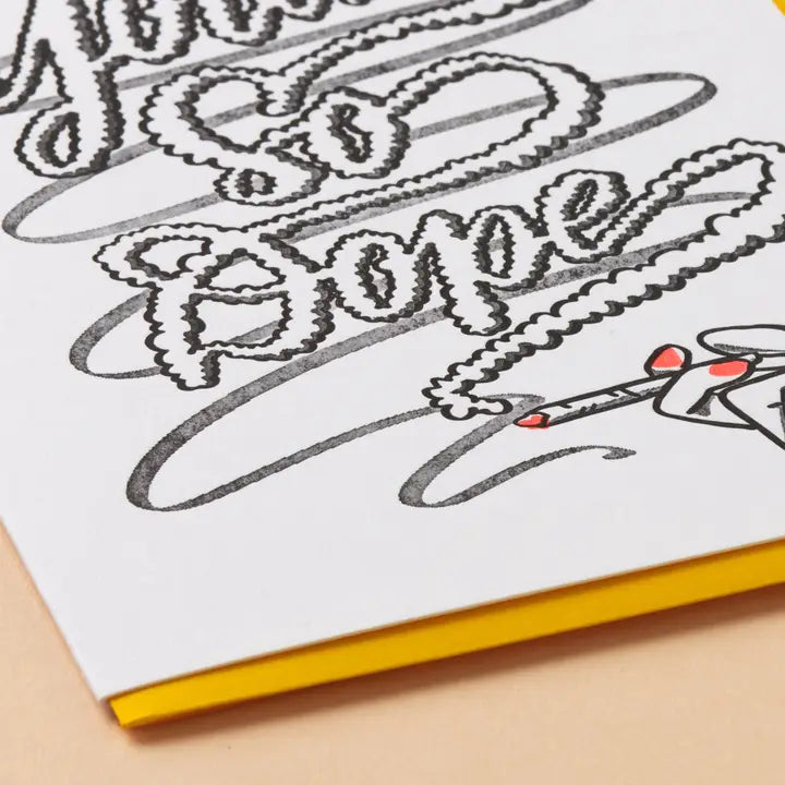 So Dope 420 Cannabis Letterpress Greeting Card