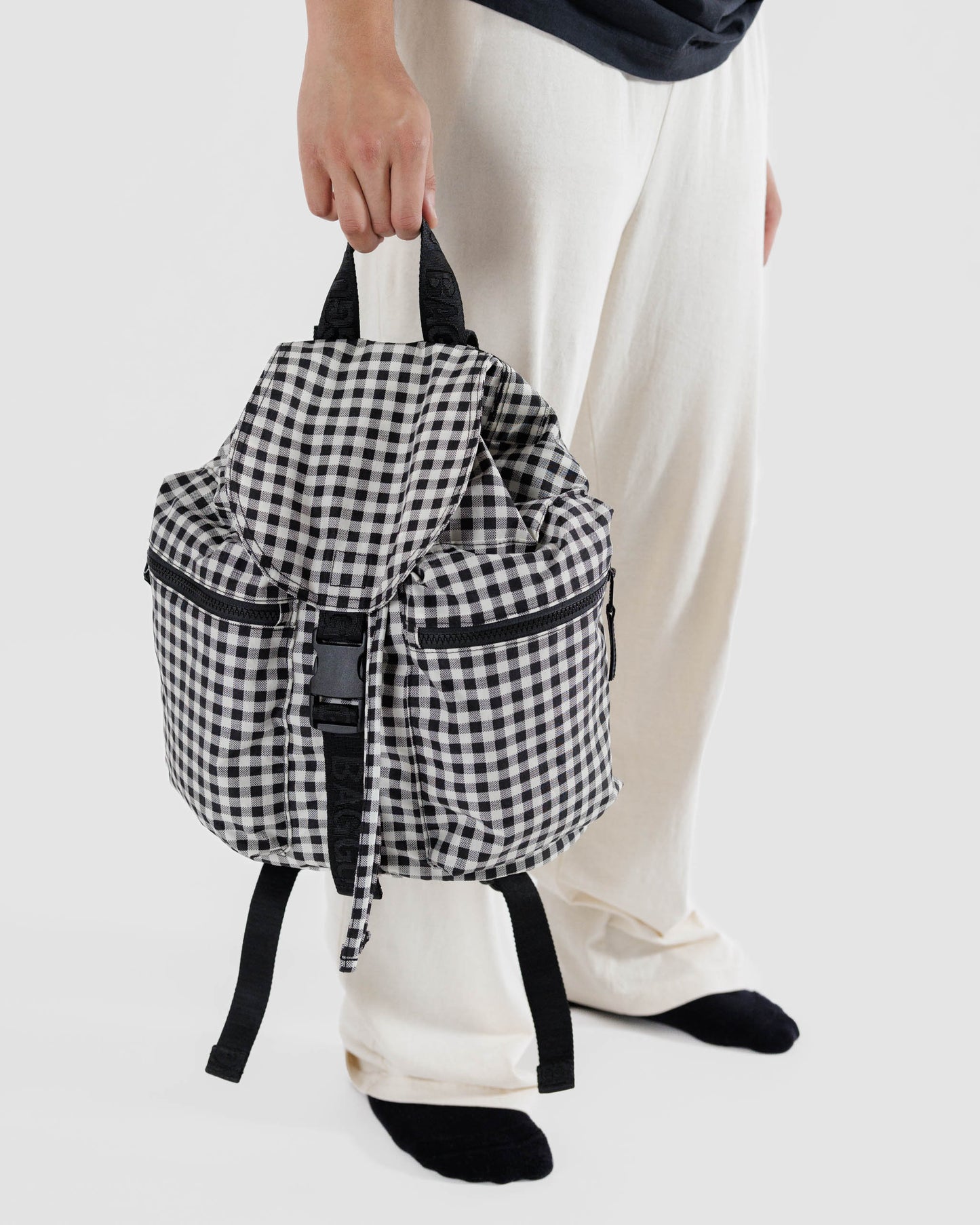 Baggu Sport Backpack - Black & White Gingham