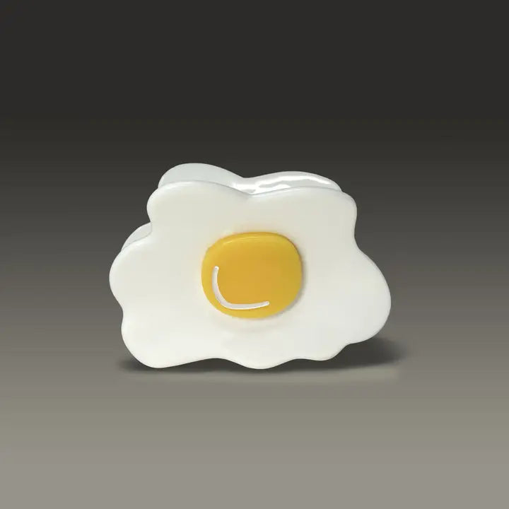 Sunny Side Egg Claw Hair Clip
