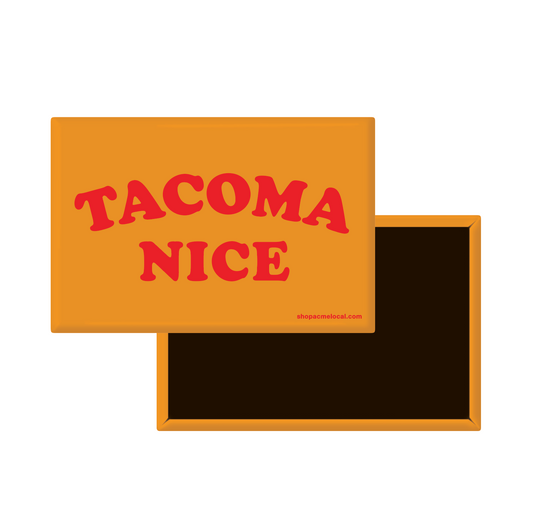 Tacoma Magnet Gold & Red