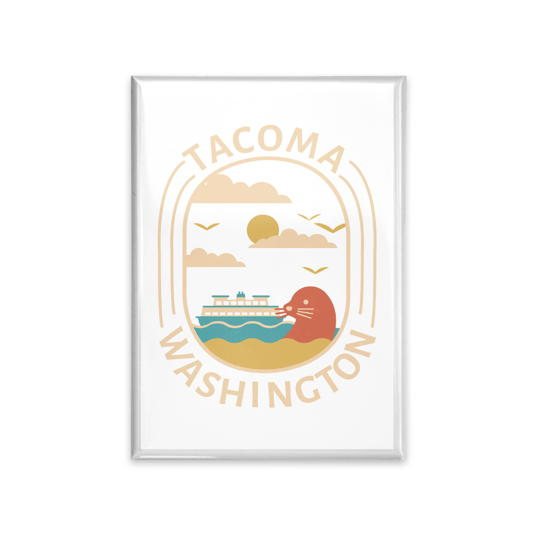Tacoma, Washington Seal & Ferry Magnet