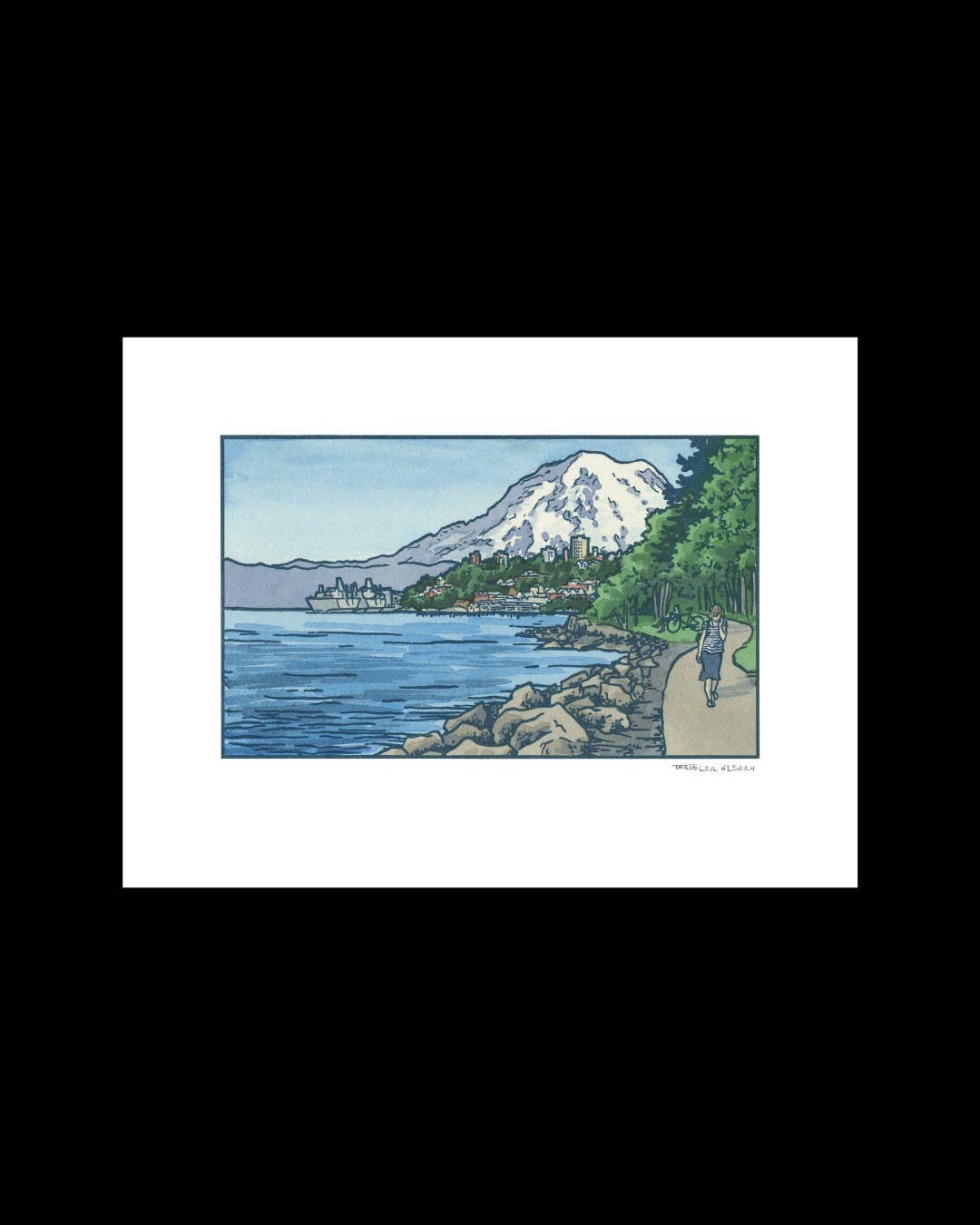 Tacoma Waterfront giclée print