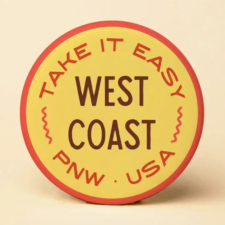 Take It Easy Round Magnet