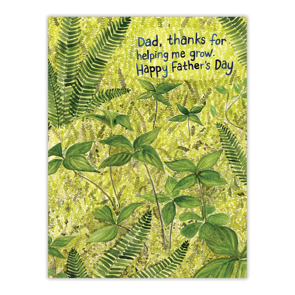 Thanks for Helping me Grow Father's Day Card