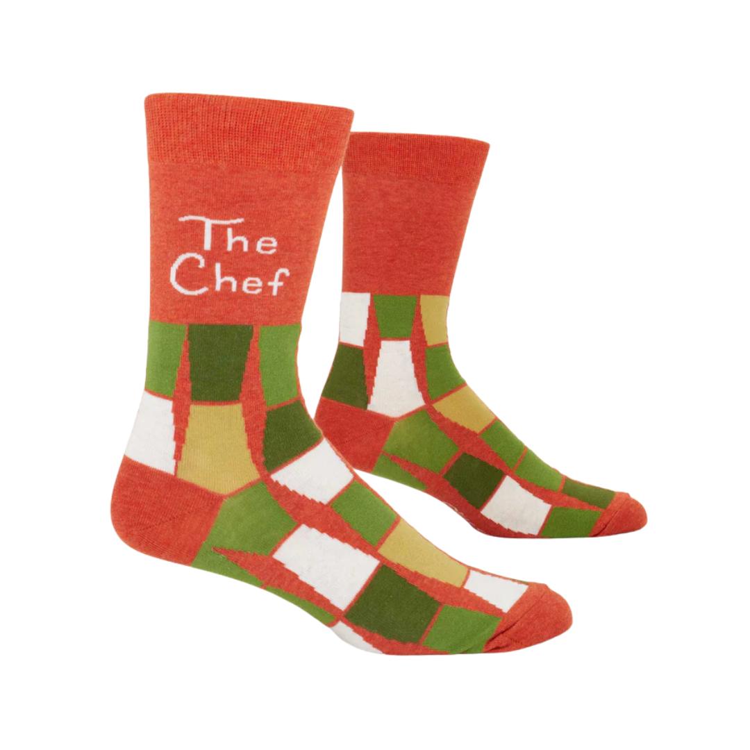 Men's Crew Sock with The Chef text