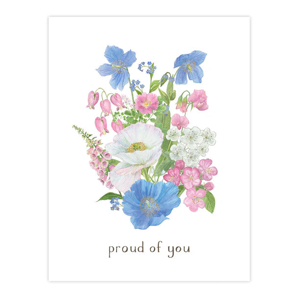 Transgender Pride Bouquet Card - LGBTQ Pride Greeting Card