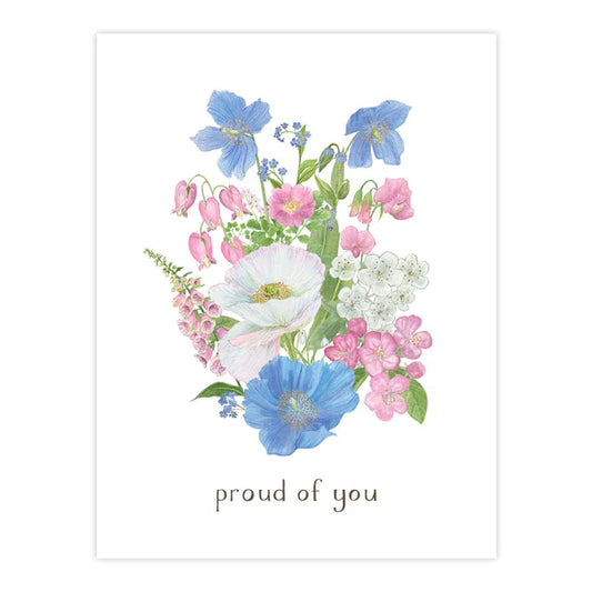 Transgender Pride Bouquet Card - LGBTQ Pride Greeting Card