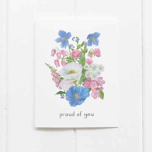 Transgender Pride Bouquet Card - LGBTQ Pride Greeting Card