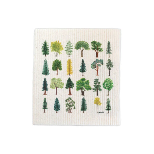 Trees Sponge Cloth - Cellulose Sponge Dish Cloth