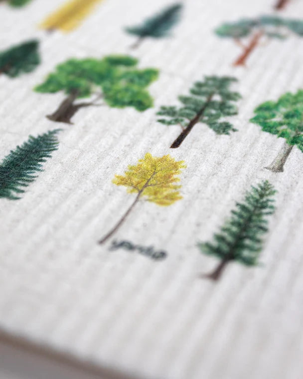 Trees Sponge Cloth - Cellulose Sponge Dish Cloth