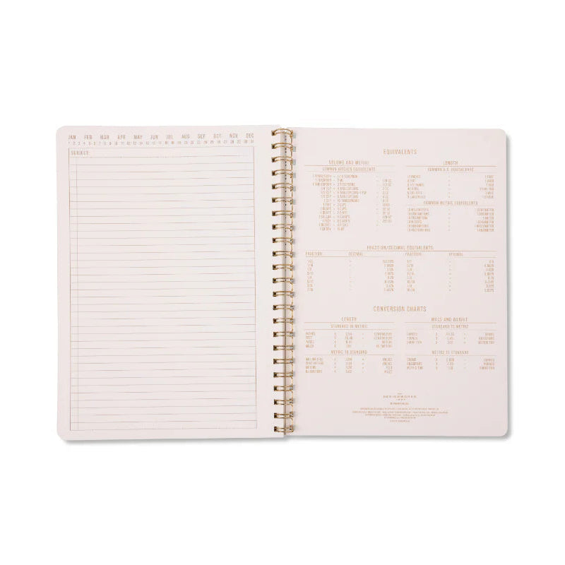 Tulip Twin Wire Notebook - Large Green Vine