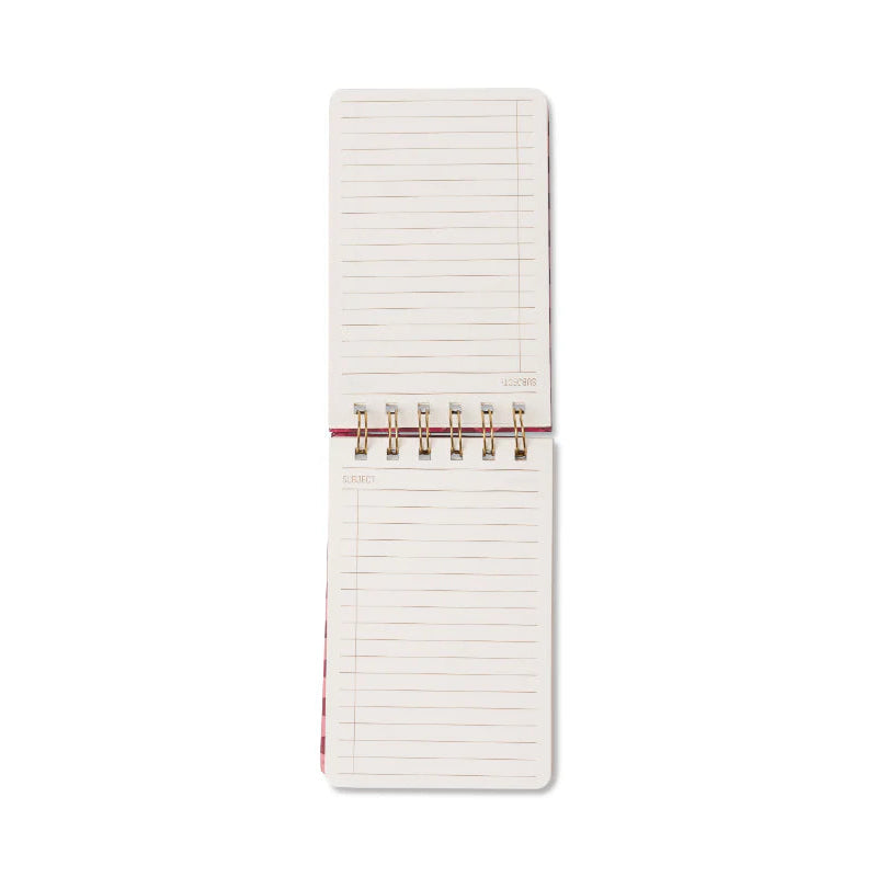 Tulip Twin Wire Notepad - Pinwheel Pink