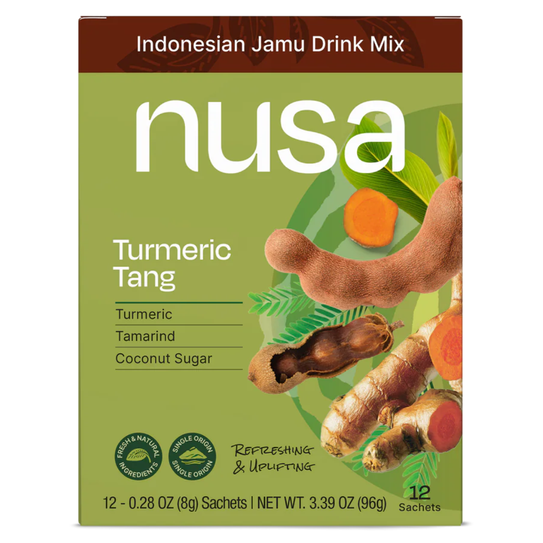 Nusa Indonesian Jamu Drink Mix Turmeric Tang packaging.