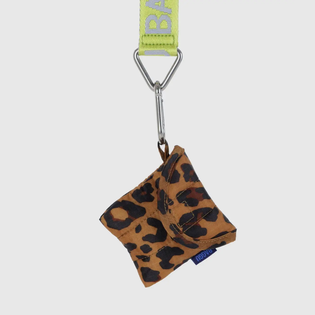 Puffy Earbuds Case - Leopard