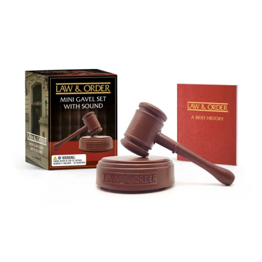 Law & Order Mini Gavel Set w Sound