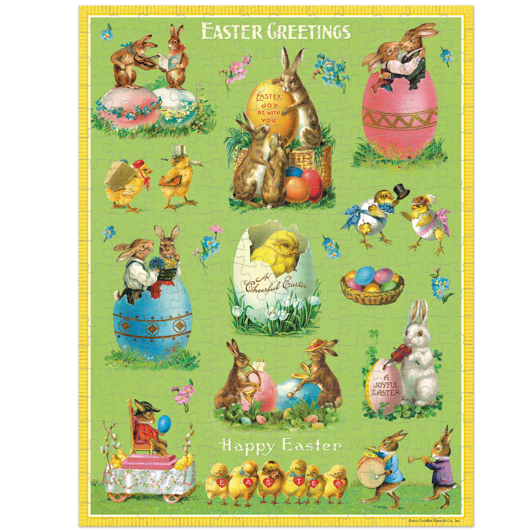 Cavallini & Co. 240 Piece Mini Puzzle - Easter