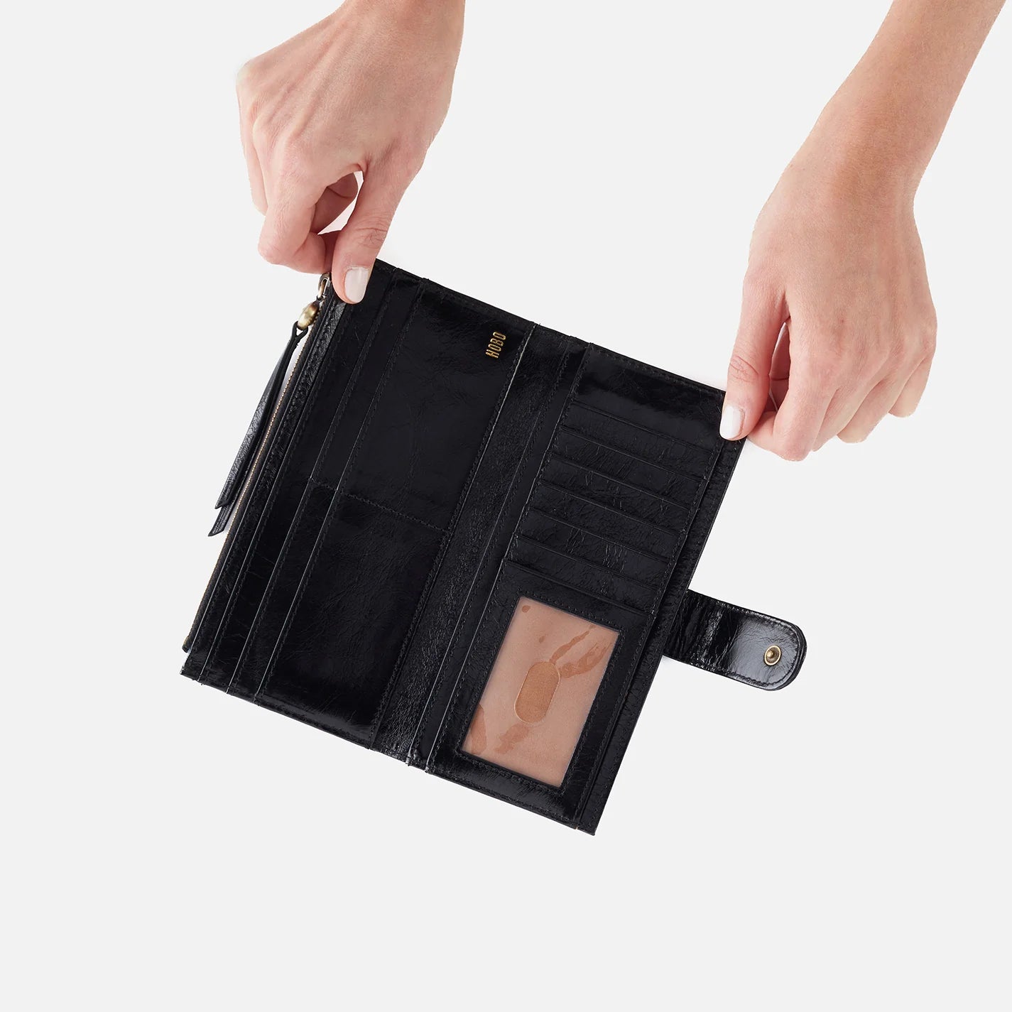 Hobo Max Continental Wallet - Black