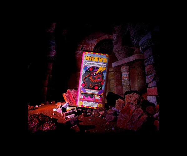 Comic book or graphic novel with colorful cover displayed against a dark background