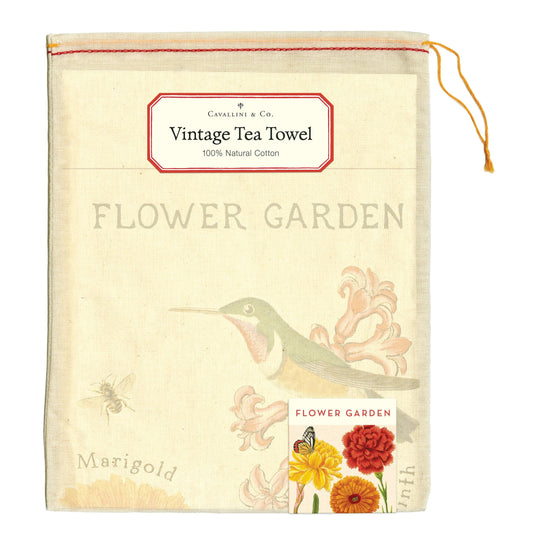 Cavallini & Co. Tea Towel - Flower Garden