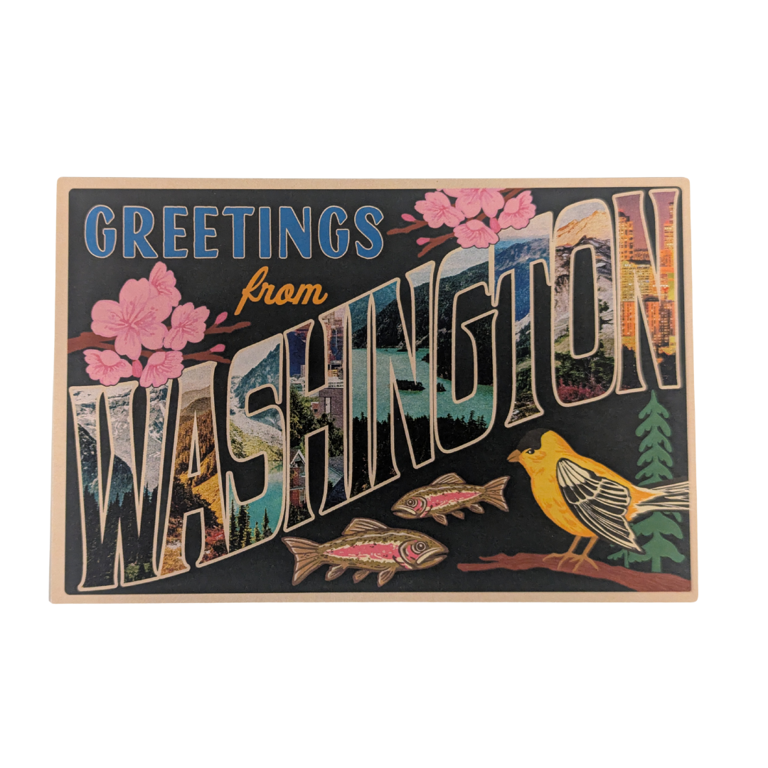 WA State Landscape Postcard