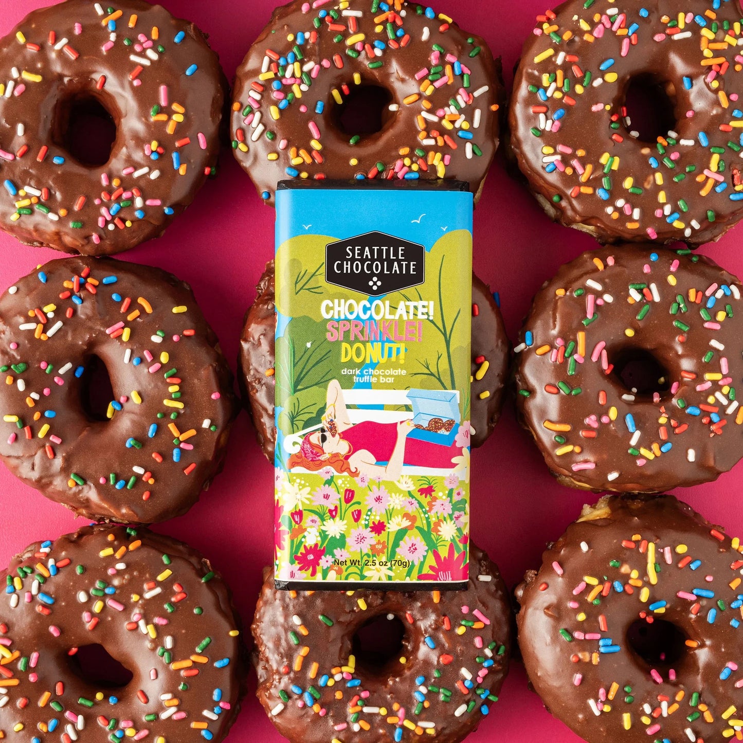 Chocolate Sprinkle Donut Chocolate Bar – Stocklist