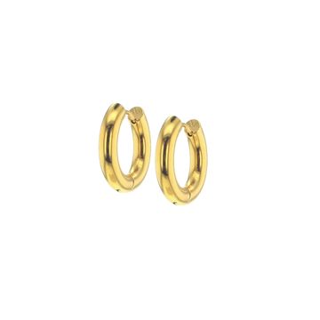 Small gold hoop earrings