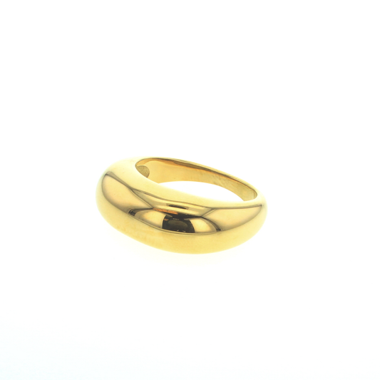 Small dome-shaped gold ring