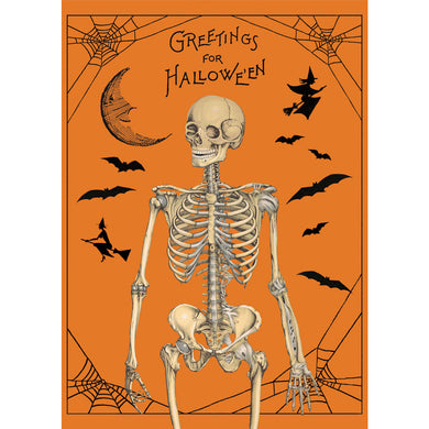 orange poster with 