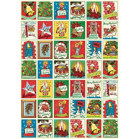 Cavallini & Co. Wrap - Christmas Quilt