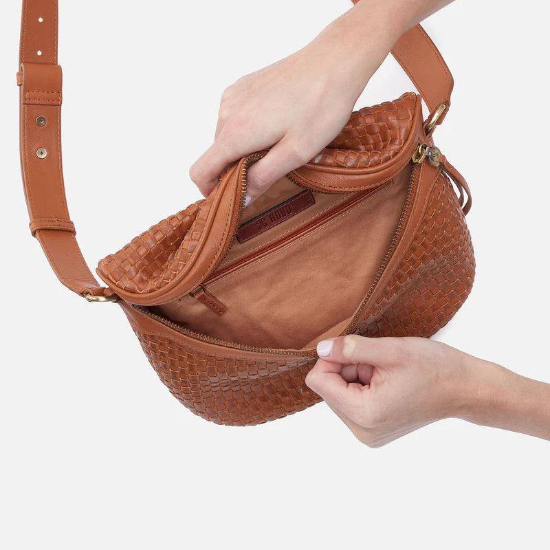 Juno Belt Bag - Wave Weave Leather