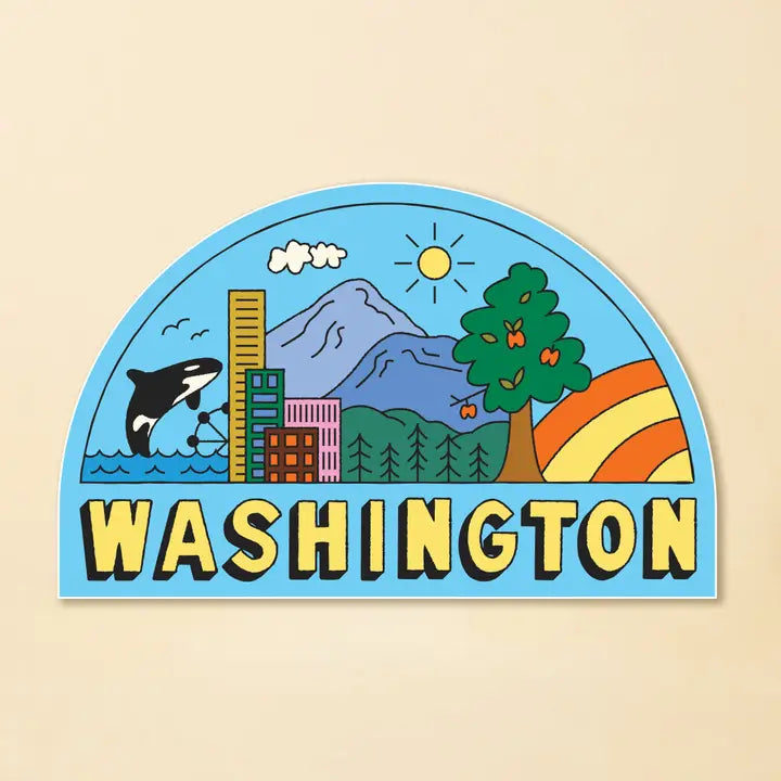 Washington State Landscape Sticker