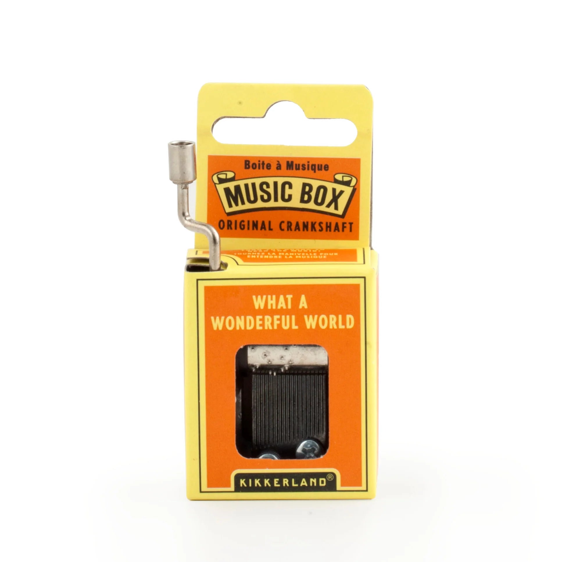 Crankshaft Music Box with What A Wonderful World Song