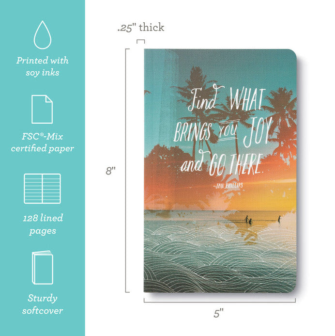 Write Now Journal - Find what brings you joy and go there