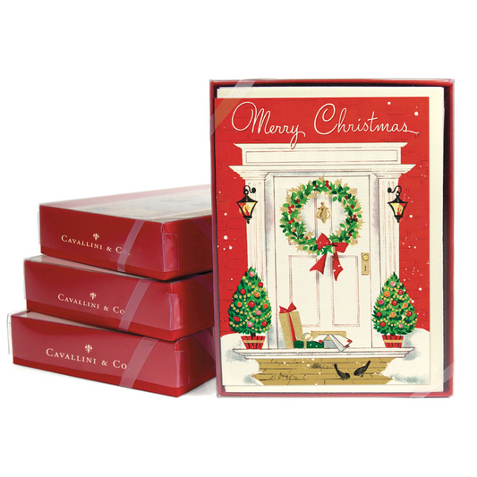 Cavallini & Co. Boxed Note Cards - Christmas Home