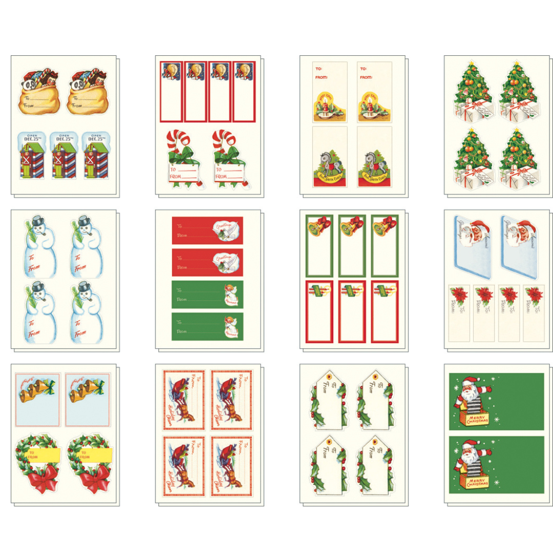 Cavallini & Co. Stickers - Vintage Christmas 2