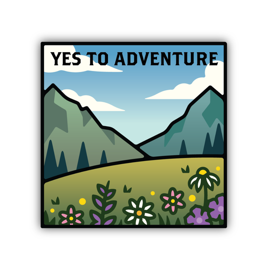 Yes To Adventure Sticker