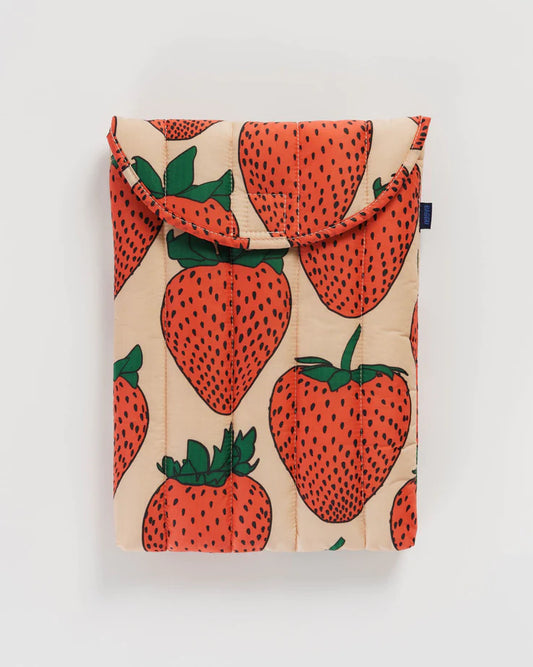 Baggu Puffy Laptop Sleeve 13"/14" - Strawberry