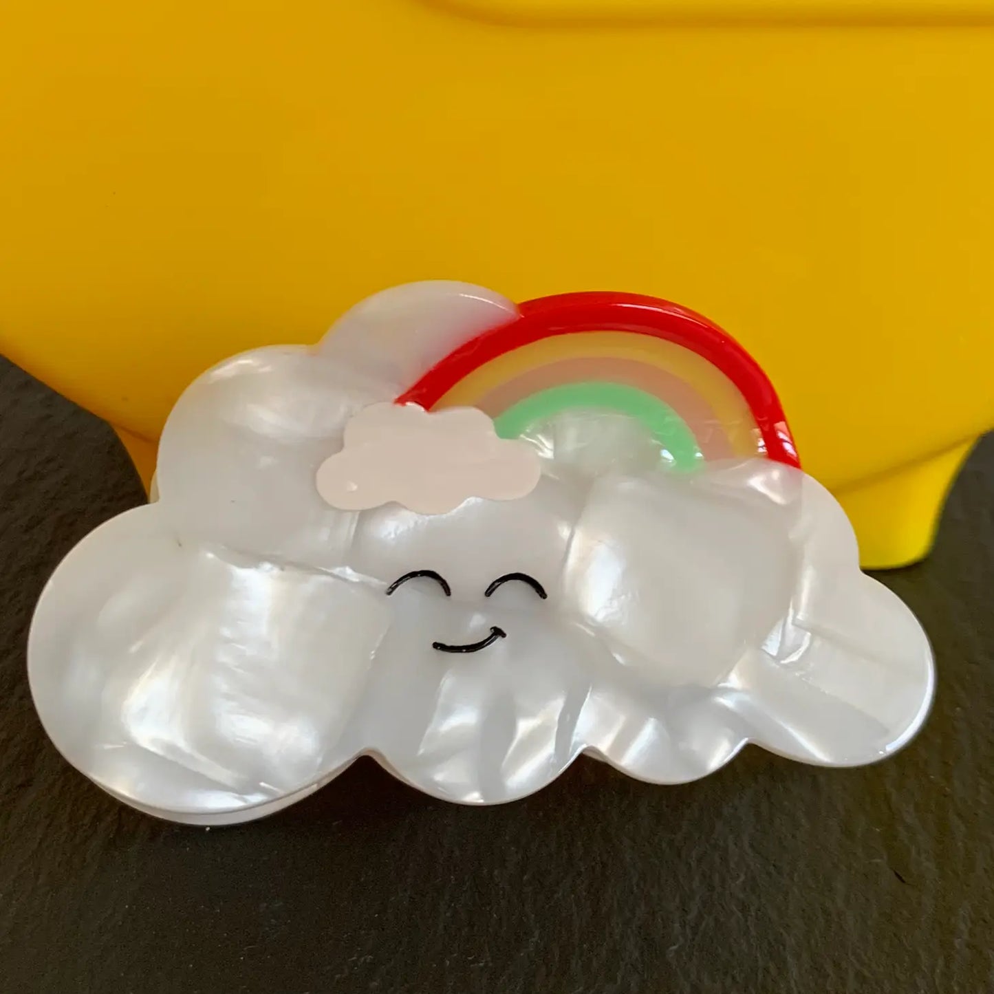 Hair Claw - Weather Cloud Rainbow