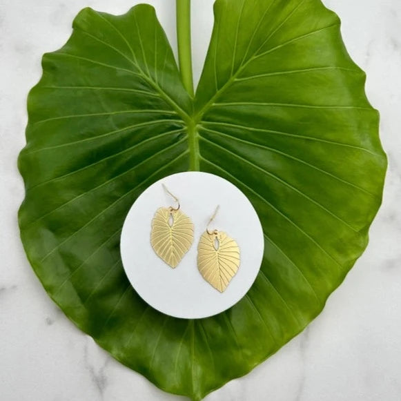 Alocasia Leaf Earrings