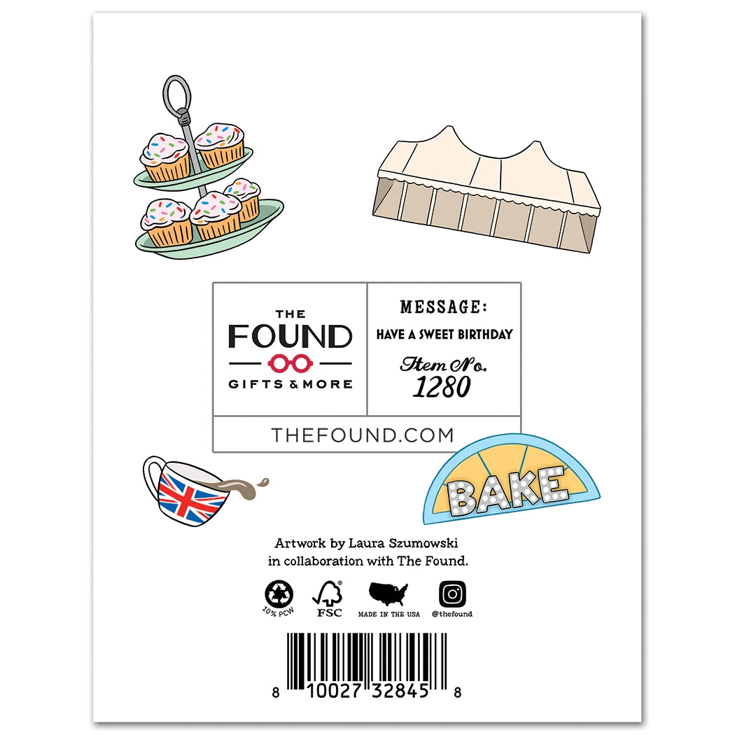 Bake Off Sweet Birthday Card