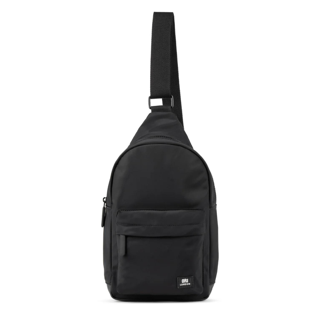 ORI Willesden B Sustainable Sling Bag - All Black (Nylon) - Large