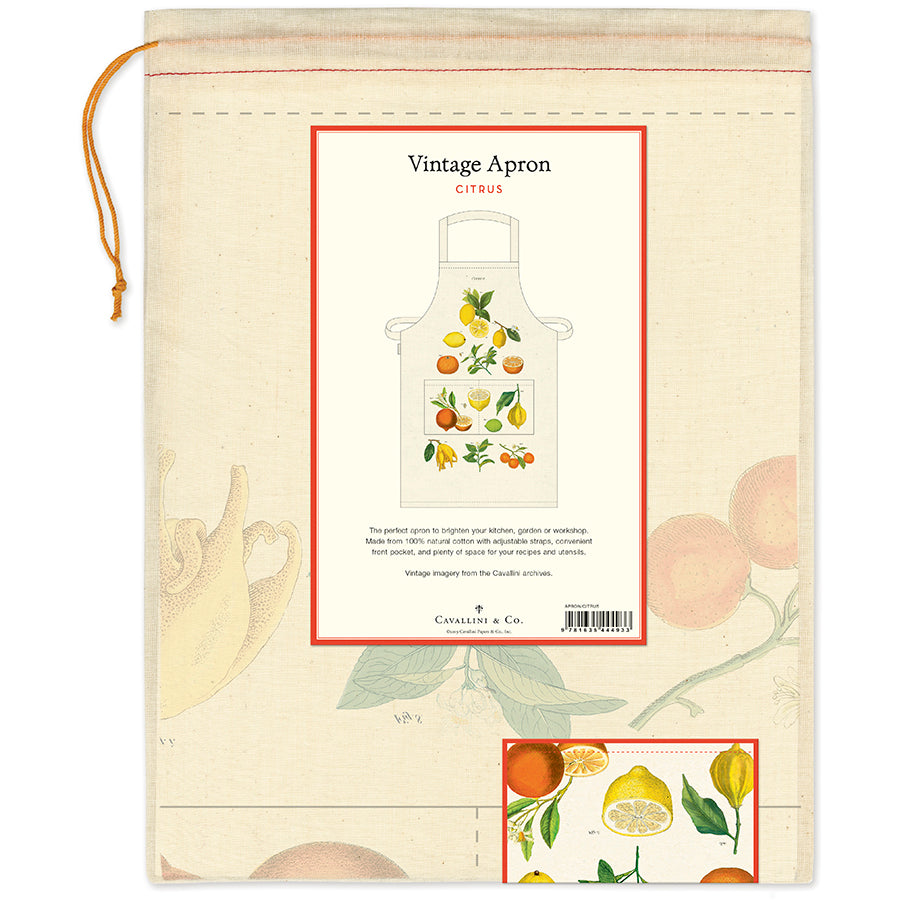 Back of apron packaging