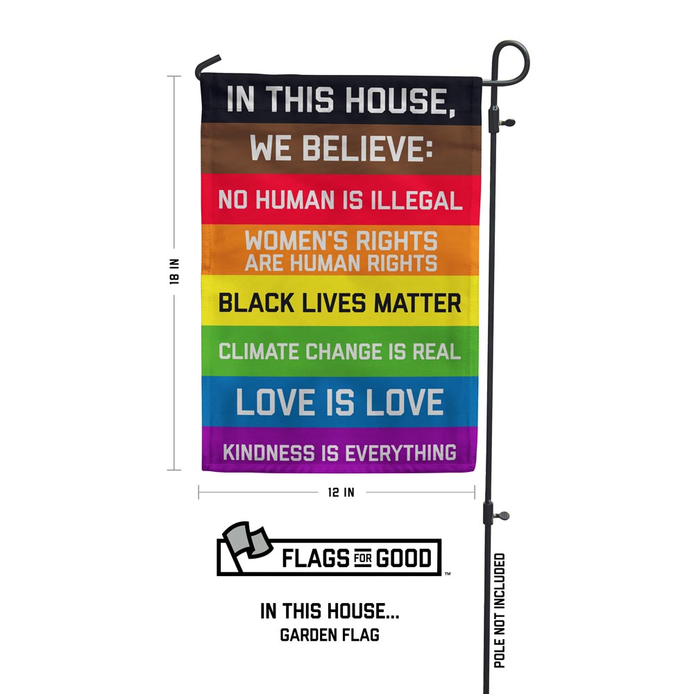 In This House Garden Flag