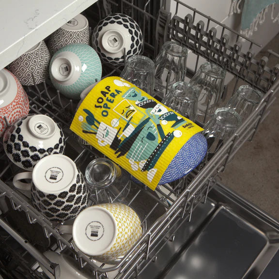 Sponge cloth in the dishwasher